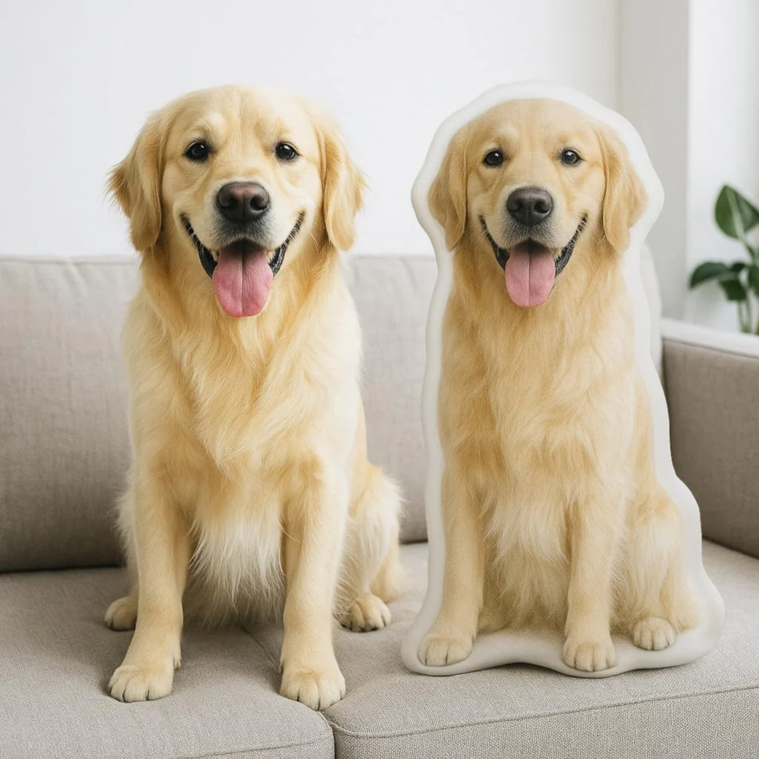 Custom Shaped Pet Portrait Pillows