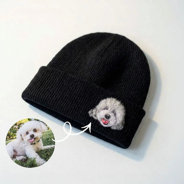 Custom Pet Hand-WoolenPortrait Beanie