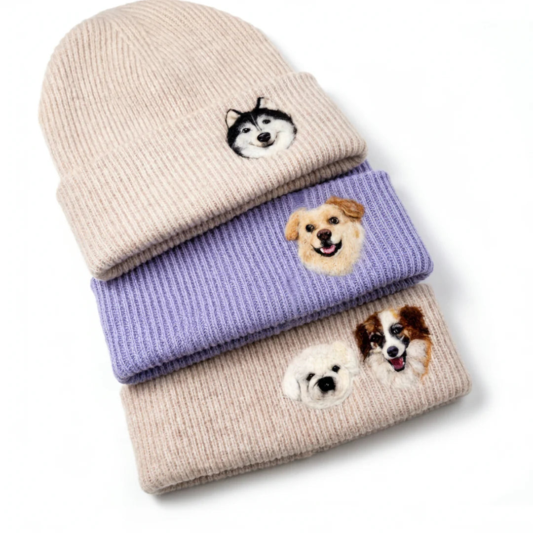 Custom Pet Hand-WoolenPortrait Beanie