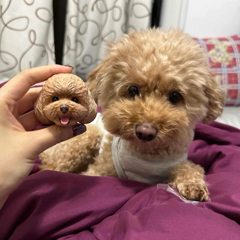 Hand-Engraved Custom Pet Head Fridge Magnet